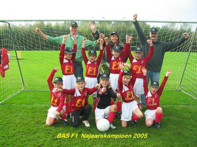 BAS F1 - Najaarskampioen 2005 (foto: Tineke Stuifzand)