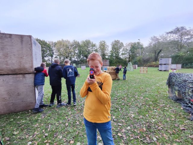 Geslaagde lasergame middag