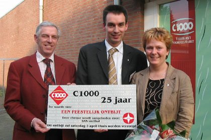 Felicitatie aan hoofdsponsor