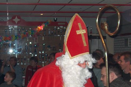 Sintklaas en 2 clowns op bezoek