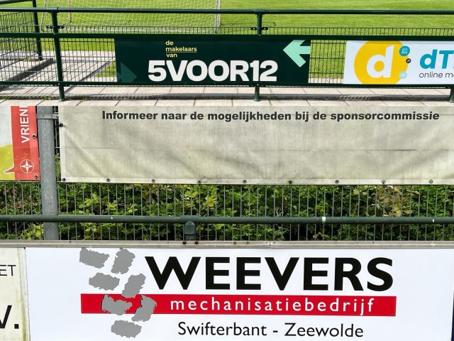 BAS verwelkomt twee nieuwe bordsponsors; 5VOOR12 en Weevers Mechanisatiebedrijf