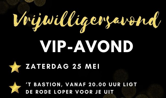 REMINDER Geef je op voor de Vrijwilligersavond