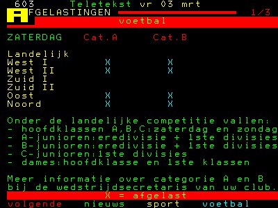 Alles afgelast